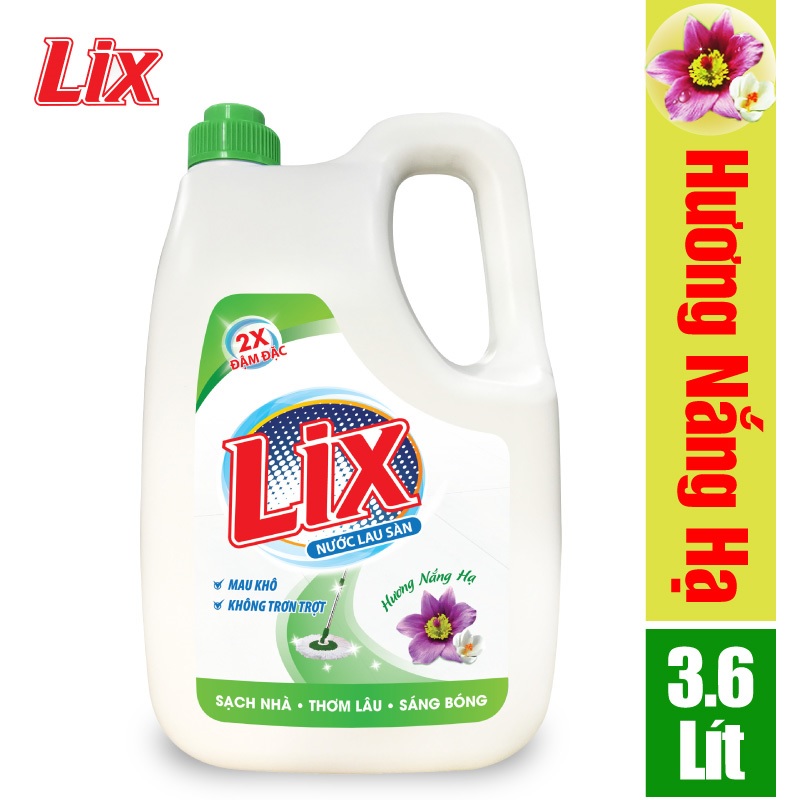 Nước lau sàn lix hương nắng hạ 3.6 lít lh360