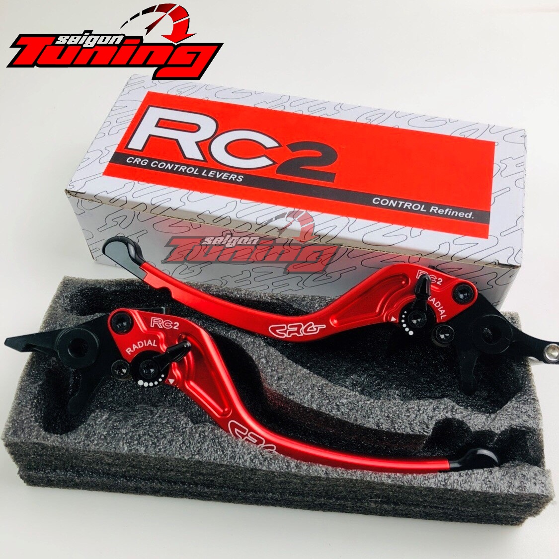 Tay thắng sh 6 số rc2 - màu đỏ red