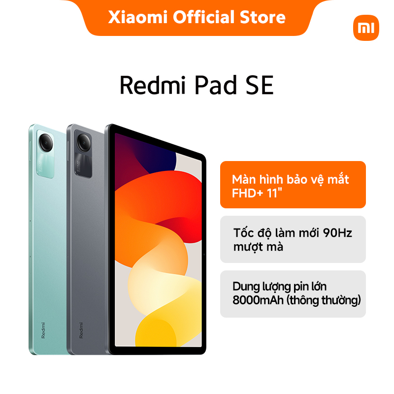 Máy tính bảng REDMI Pad SE (4+128G | 6+128G | 8+256G) | Màn hình FHD+ 11" ấn tượng | Dung lượng pin