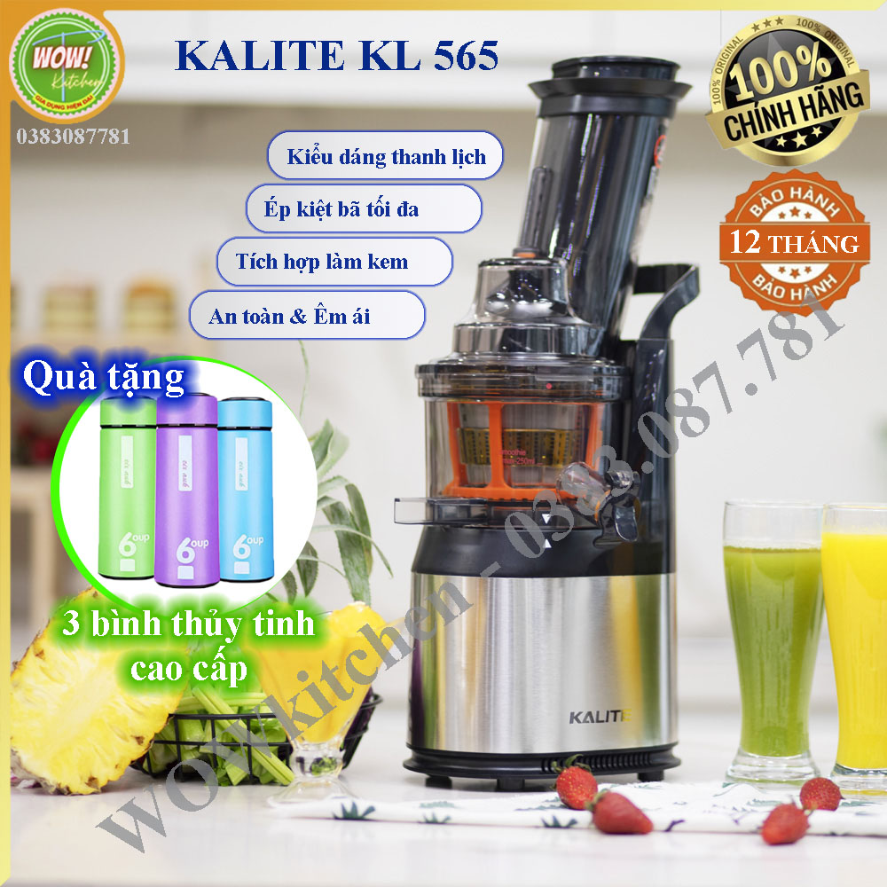 [KALITE KL 565] Máy ép chậm Kalite KL 565 có lưới làm kem