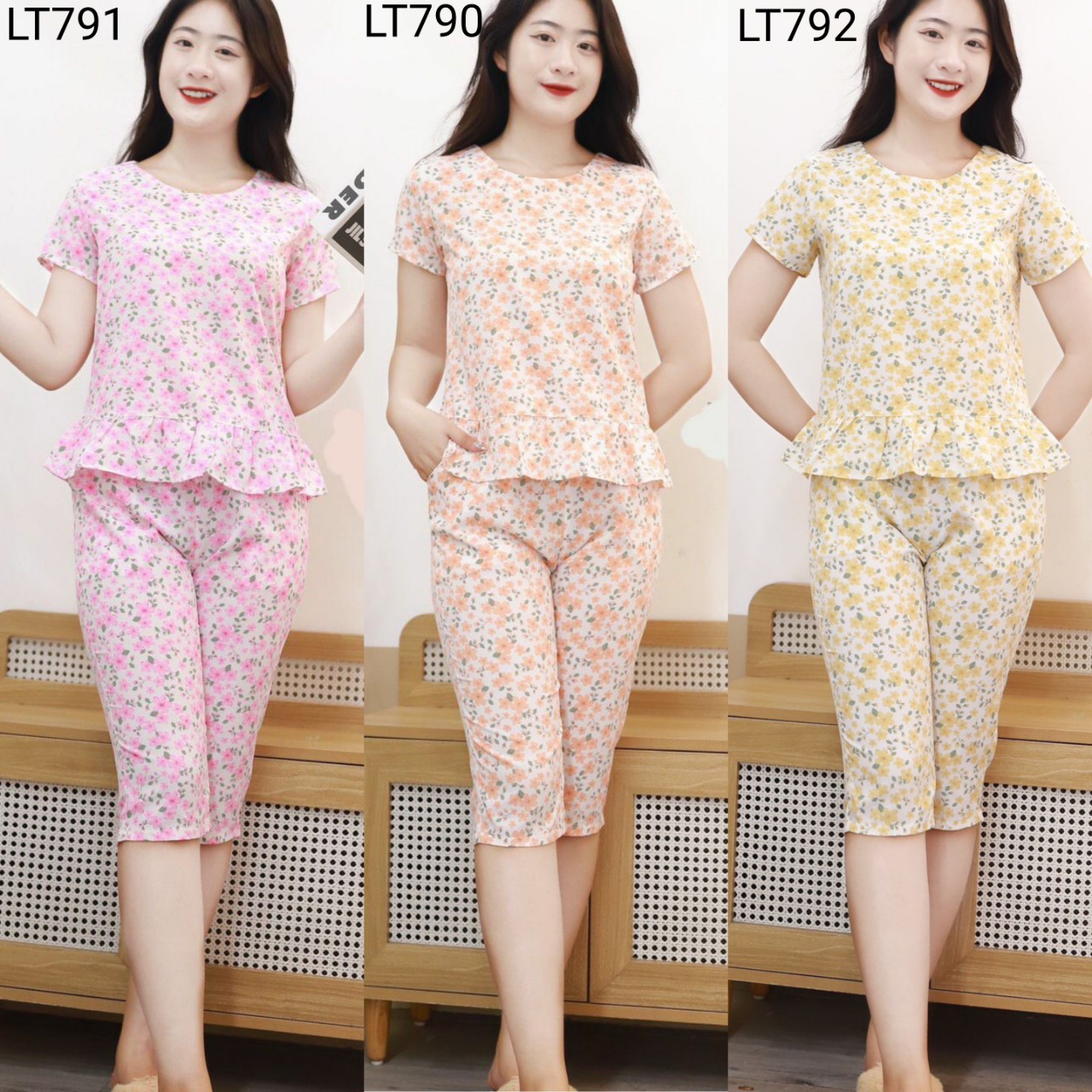 Quần áo nữ mặc ở nhà, Đồ bộ mặc nhà, đồ bộ lửng đẹp