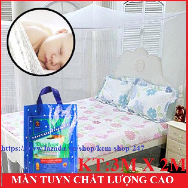 Màn Tuyn 3m chống muỗi không cửa Hàng VNXK cao cấp