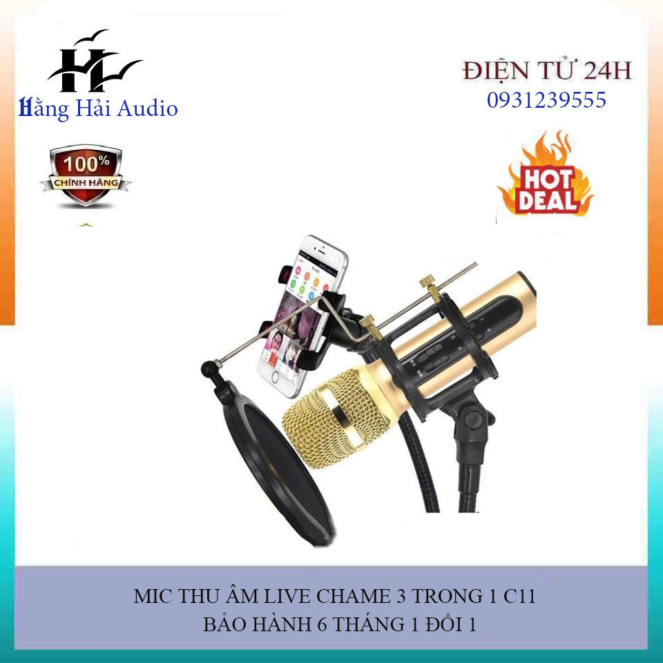 Mic Thu âm C11 livestream cao cấp , Bản năng cấp