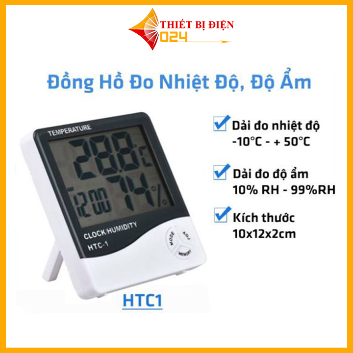 Đồng hồ đo độ ẩm - nhiệt độ htc1