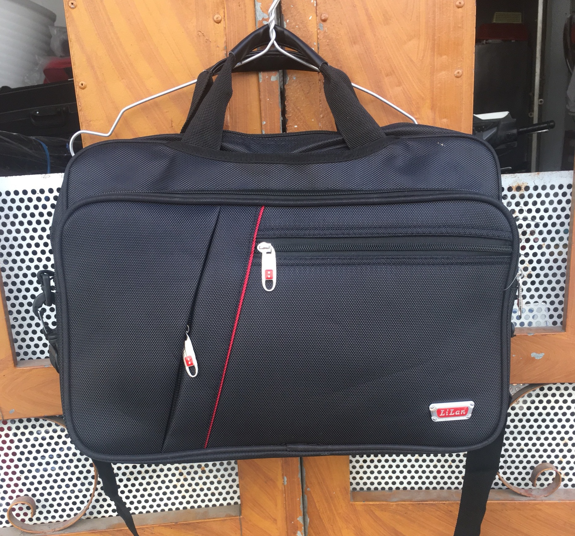 40x30cm Cặp đa năng - Loại dày vừa - 8 ngăn vạch chỉ đỏ dành cho học sinh giáo viên công sở - Cặp Laptop 3 trong 1 - DN03