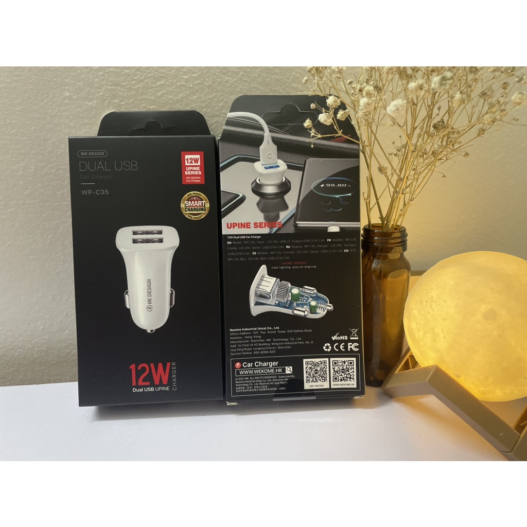 Tẩu sạc oto 12w chính hãng wk - c35 tẩu sạc oto 12w chính hãng wk - c35 tẩu sạc oto 12w chính hãng wk - c35 | mua ngay tẩu sạc xe hơi kép wk wp-c35 12w pctẩu sạc oto 12w chính hãng wk - c35, hỗ trợ sạc nhanh