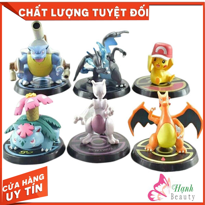 Combo 6 Mô Hình Pokemon Tuyệt Đẹp - Kèm đế trưng bày