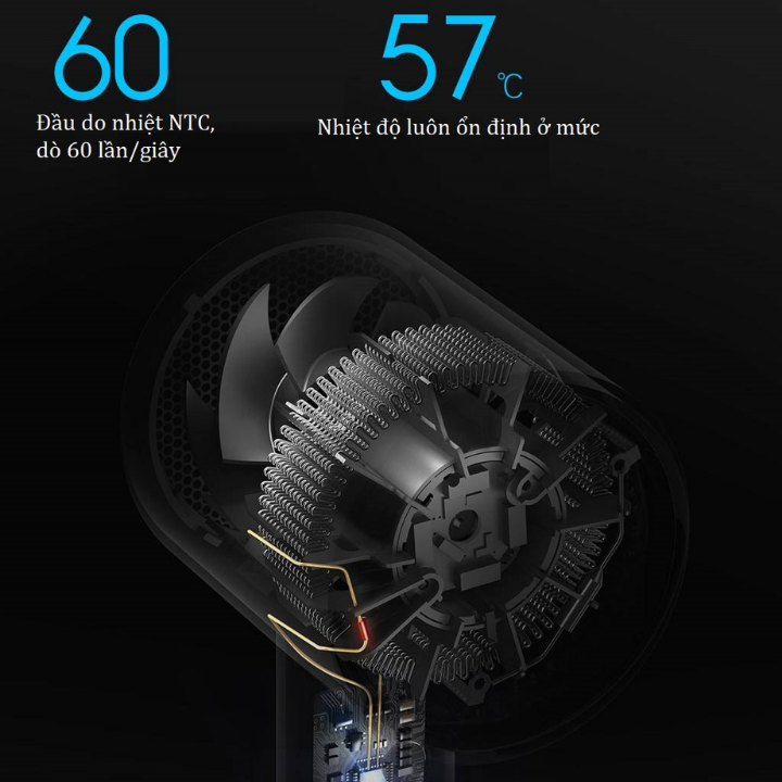 Máy Sấy Tóc Mini Xiaomi Mijia H300 Anion 1600W - tạo ion âm giúp Nhanh khô, bảo vệ tóc - Thiết kế gọn nhẹ di động - máy khò tóc xiaomi