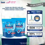 Combo 200 Viên Rửa Chén Bát Sáng Bóng Tươi Mát Finish Powerball Power Everyday Clean & Shine