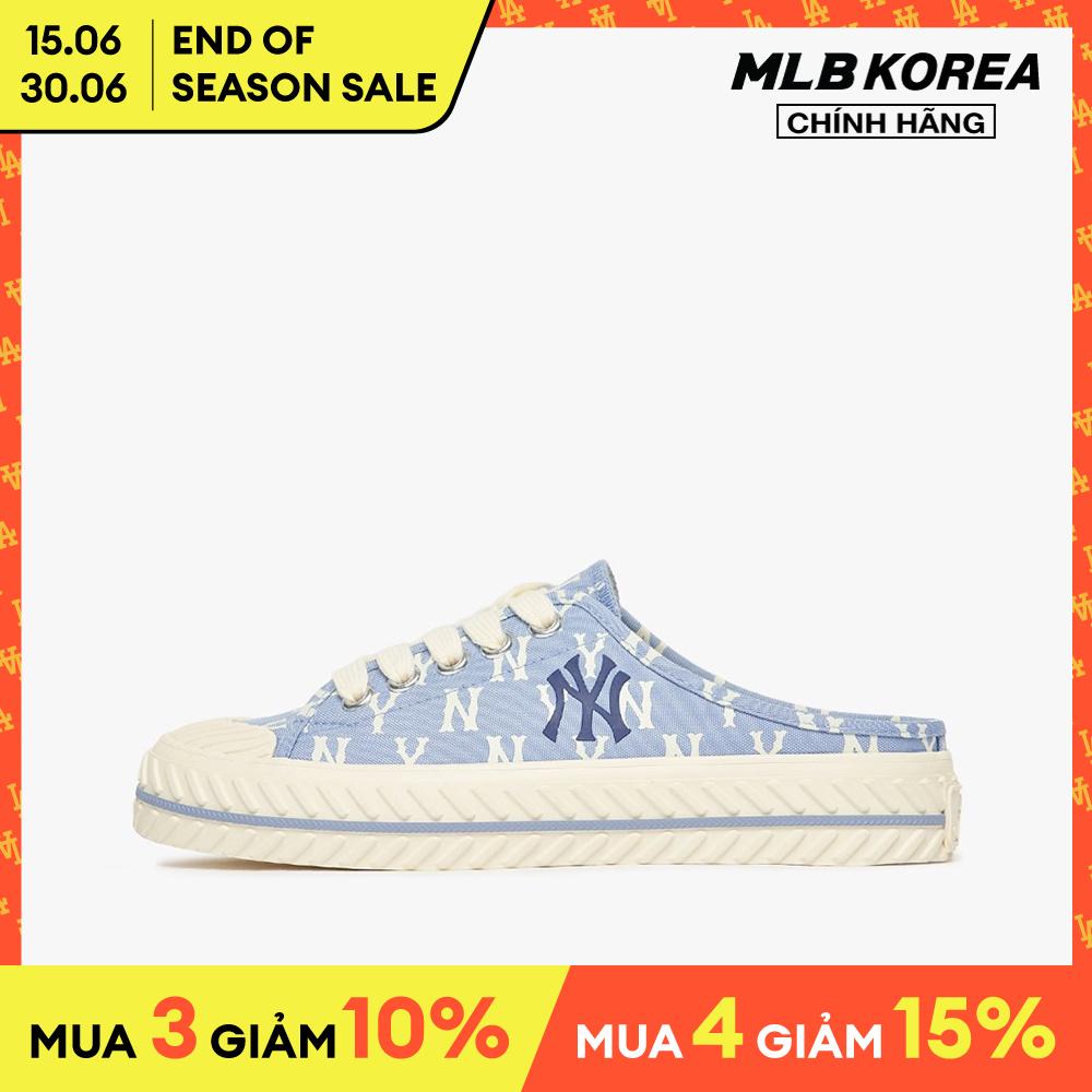 Mua 3 giảm 10 Mua 4 giảm 15 15/06 30/06 MLB Giày mule thời trang Playball Monogram 3AMUM212N50BLL