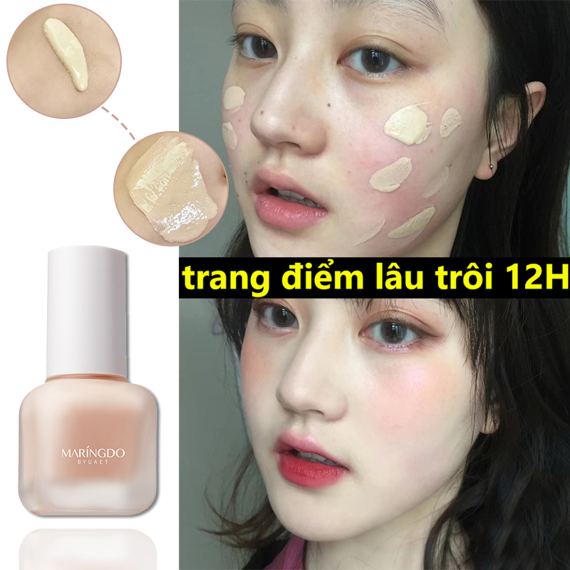 Kem nền che khuyết điểm lâu trôi,che khuyết điểm,kem nền che khuyết điểm,miếng dán che sẹo bóng dưỡng ẩm kiềm dầu trang điểm lâu trôi 2 màu sắc tùy chọn 30ml