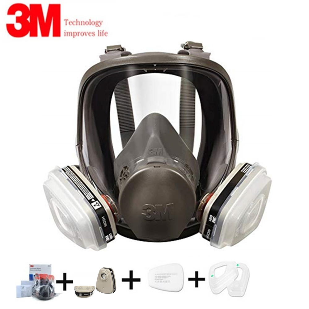 Mặt nạ phòng độc bảo vệ mặt nạ 3M 6800 chống lại khí hữu cơ với 6001 phù hợp hơn - INTL