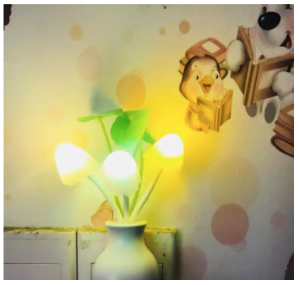 [HCM]Đèn nấm LED tự động cảm ứng bảo vệ mắt sáng tạo đèn ngủ biến đổi 7 sắc cầu vồng đèn đầu giường cắm điện tiết kiệm đèn cho bé bú ngủ trang trí nhà cửa phích cắm đầu tròn