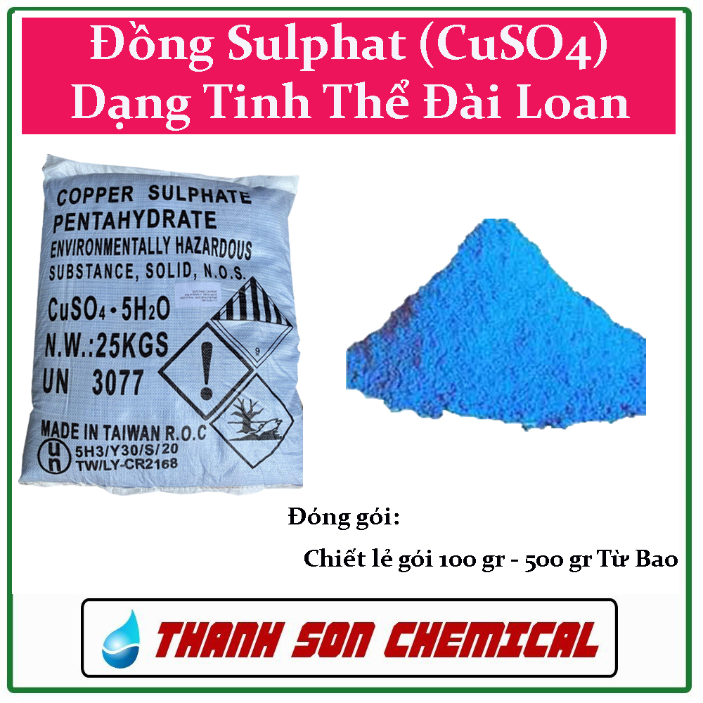 Đồng sunphat tinh thể xử lý rong rêu tảo ao hồ