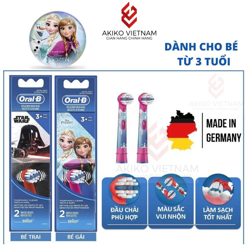 Đầu bàn chải điện Oral - B người lớn và trẻ em ❤ ❤Bàn chải Oral-b cho bé,đầu bàn chải điện Oral-b t