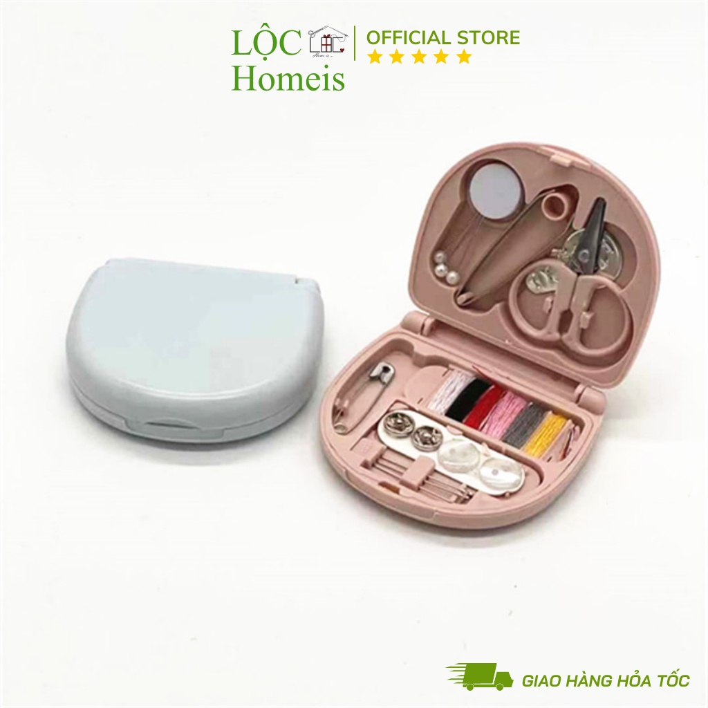Bộ dụng cụ kim, chỉ thêu mini tiện lợi - lộc homeis