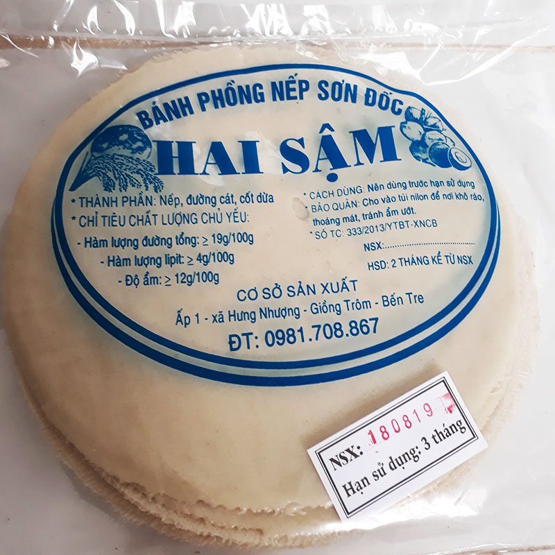 Bánh phồng nếp bơ sữa 10 cái