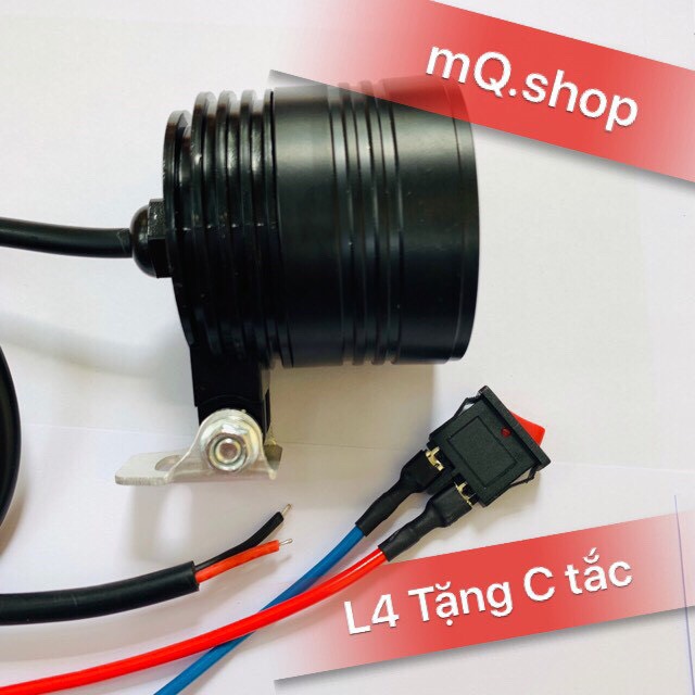 (Sỉ alo) Đèn pha Led trợ sáng L4-CYT (Tặng Pass gắn + C tắc)