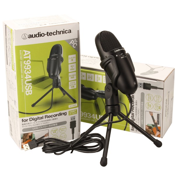 Audio-Technica AT9934USB Cardioid Condenser Sharp Audio-Technica AT9934USB Cardioid Condenser USB Microphone, Black
