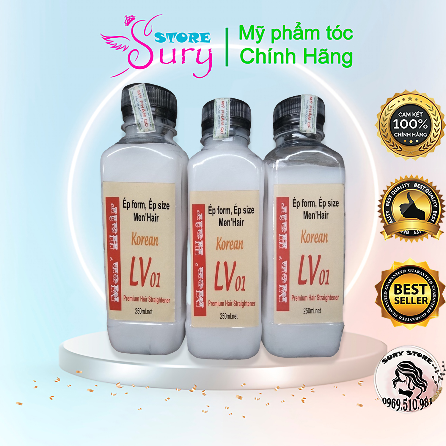 Kem ép side tóc mai cho nam , tặng kèm combo phụ kiện chính hãng Sury store