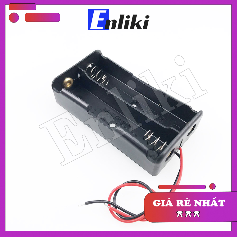 Đế pin 18650 2p đấu nối tiếp
