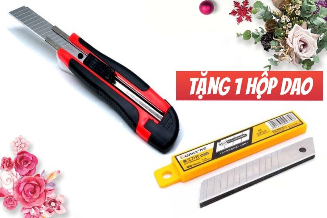 DAO RỌC GIẤY BỌC SU CAO CẤP + TẶNG 1 HỘP DAO GỒM 10 LƯỠI