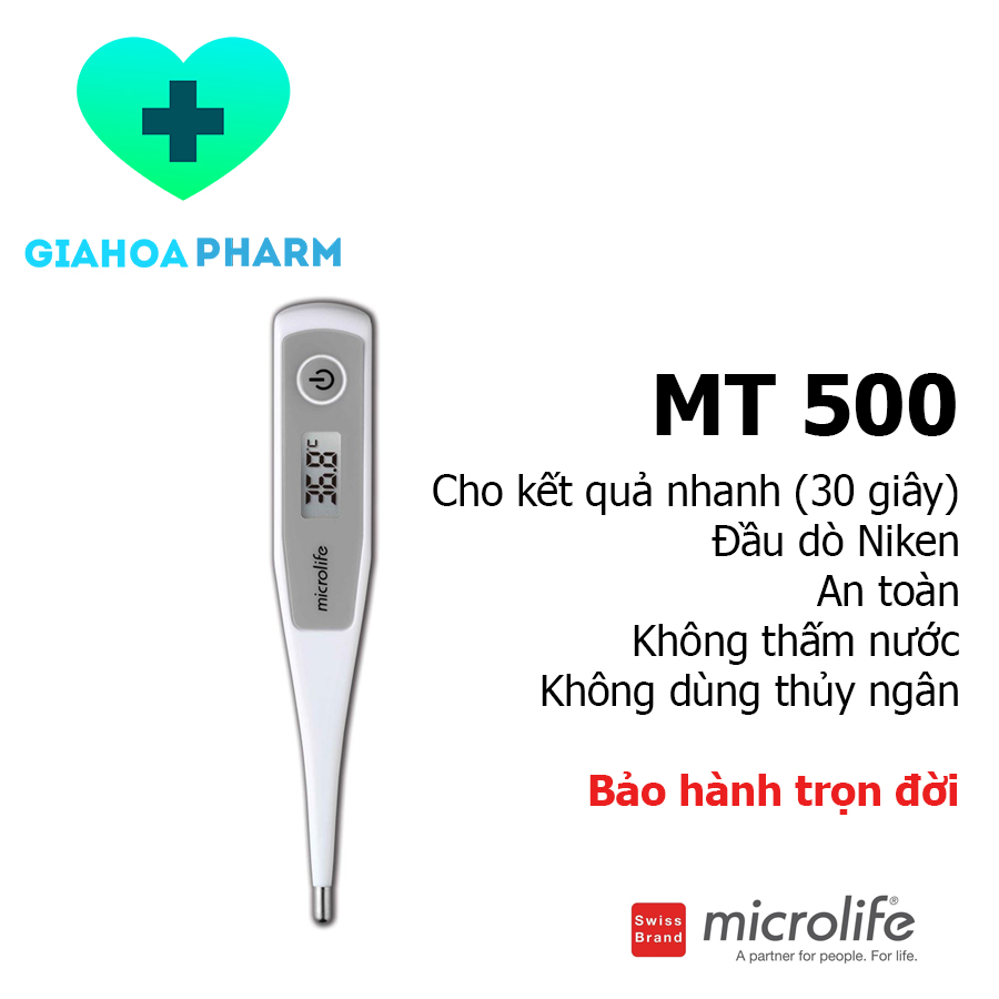 [HCM]Nhiệt kế điện tử Microlife (Dạng bút) - MT500