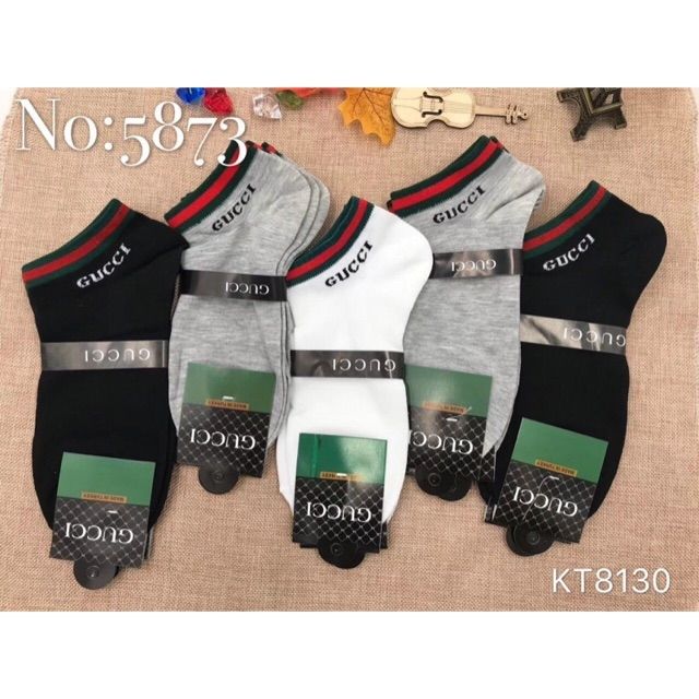 Combo 10 đôi tất nam cổ ngắn gucci