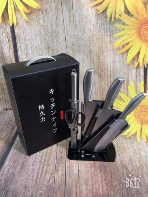BỘ DAO LÀM BẾP NHẬT BẢN 5 MÓN- HÀNG CAO CẤP BỘ DAO NHẬT BỘ DAO NHÀ BẾP