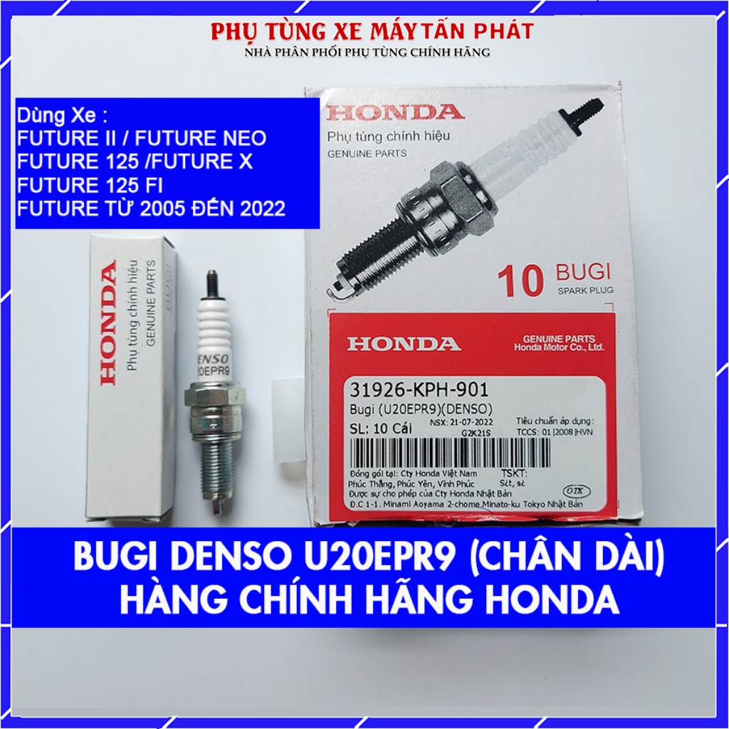 Bugi u20epr9 chính hãng honda xe máy future ii /future neo /future x /future 125 /31926-kph-901
