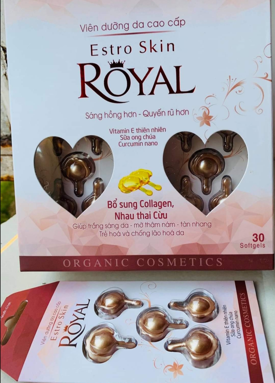 Viên dưỡng da cao cấp Estro Skin ROYAL - Sáng hồng hơn, Quyến rũ hơn
