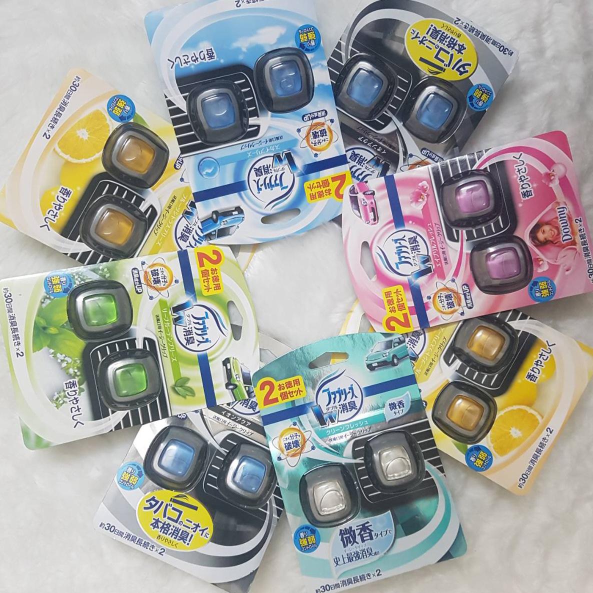 Set 2 lọ - Nước hoa ô tô, nước hoa xe hơi Febreze - Nhật Bản cài cửa gió xe ô tô 2ml/lọ