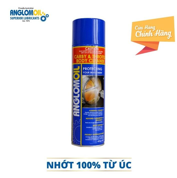 Chai xịt vệ sinh bộ chế hòa khí và bướm ga AnglomOil 400g