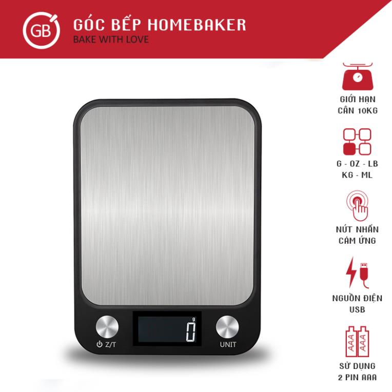 Cân điện tử 10kg pin sạc - cân 10kg - cân tiểu ly - cân sạc usb gbme008