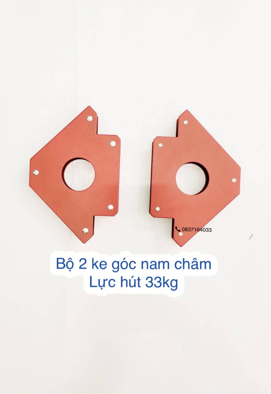 Bộ 2 ke góc nam châm lực hút 33kg - 75LBS