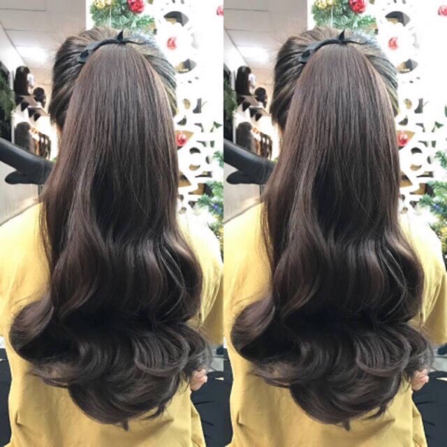 Tóc giả cột❤️Tóc giả buộc xoăn đuôi