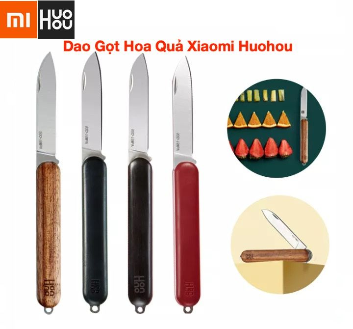 Dao gọt hoa quả gấp gọn cao cấp xiaomi huohou hu0101, hu0102, hu0103, hu0104