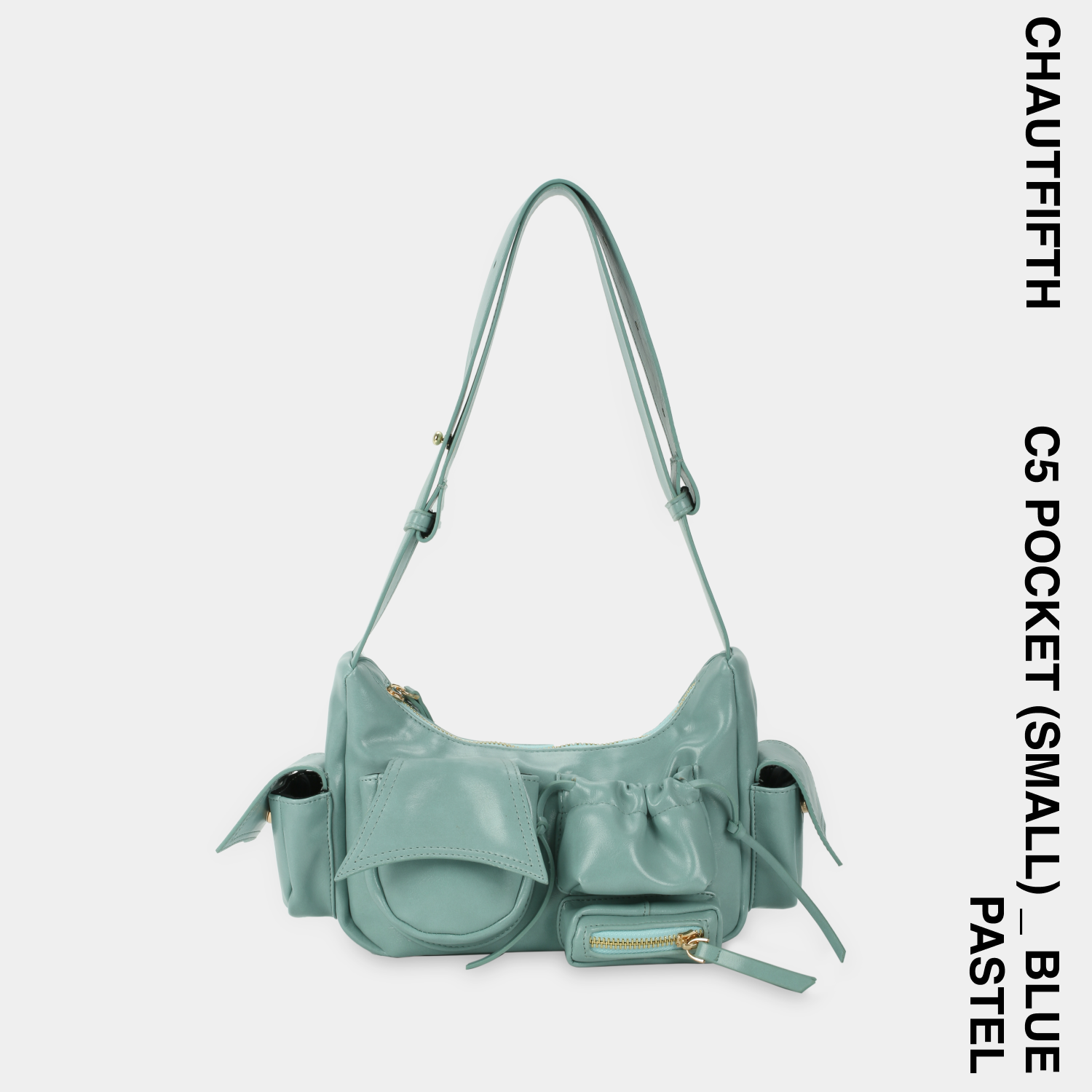 Túi xách C5-POCKET size nhỏ S màu xanh ngọc - CHAUTFIFTH