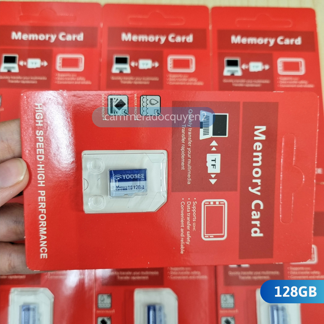 Thẻ nhớ 128gb class 10, chuyên sử dụng cho camera ip - bảo hành 12 tháng