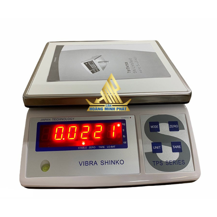 Cân điện tử ngành yến sào vibra shinko 3kg 6kg 15kg 30kg tps nhật bản - bảo hành 2 năm