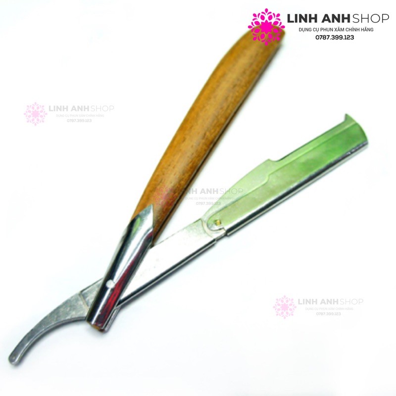 Cán dao cạo gỗ phun xăm