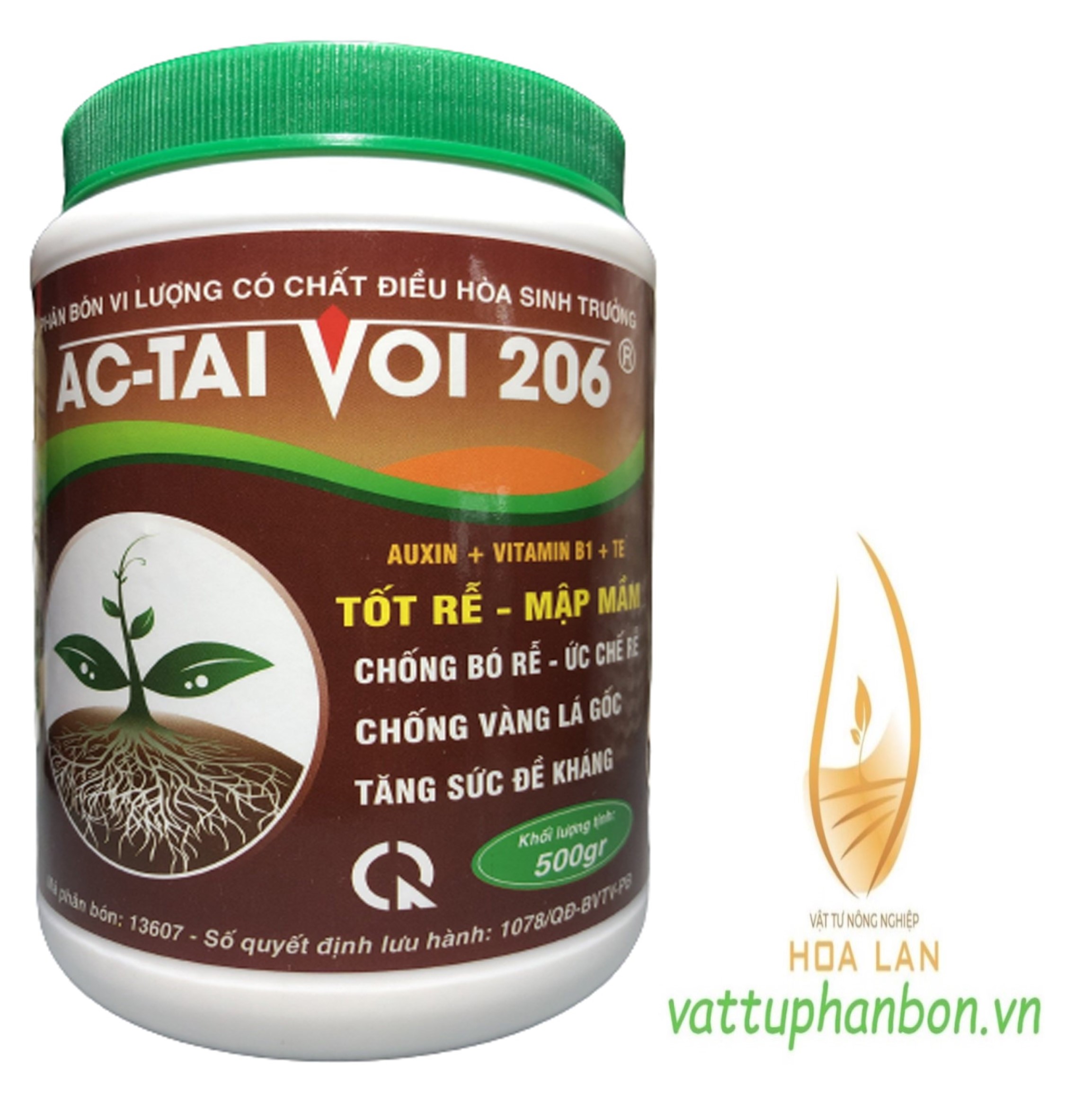 Phân bón vi lượng có chất điều hóa sinh trưởng ac-tai voi 206 - #037a# 500g