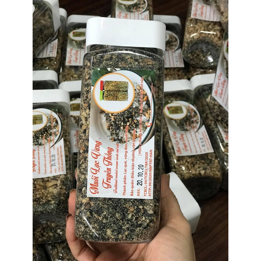 Muối lạc vừng hũ 500 gam dùng ăn chay ăn giảm cân KETO