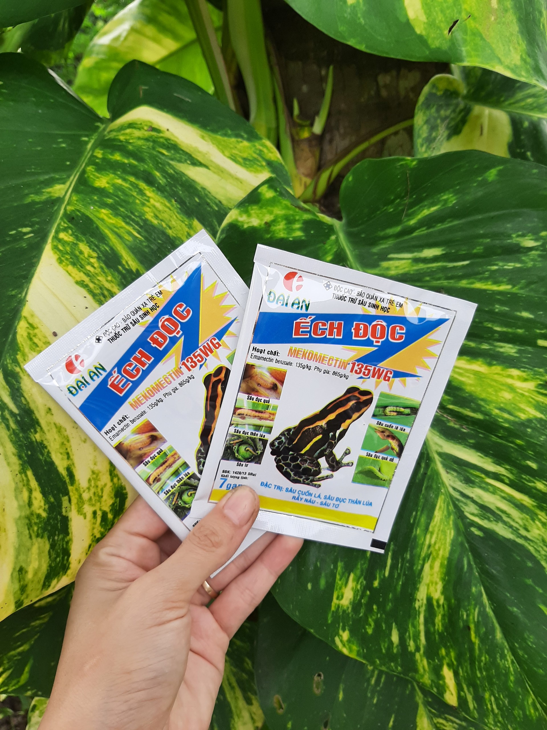 [Freeship Max] Thuốc trừ sâu sinh học Ếch Độc 135WG trừ sâu cuốn lá, sâu đục thân lúa, sâu tơ, rầy nâu gói 7gram_VTNN TRUNG THIEN THINH