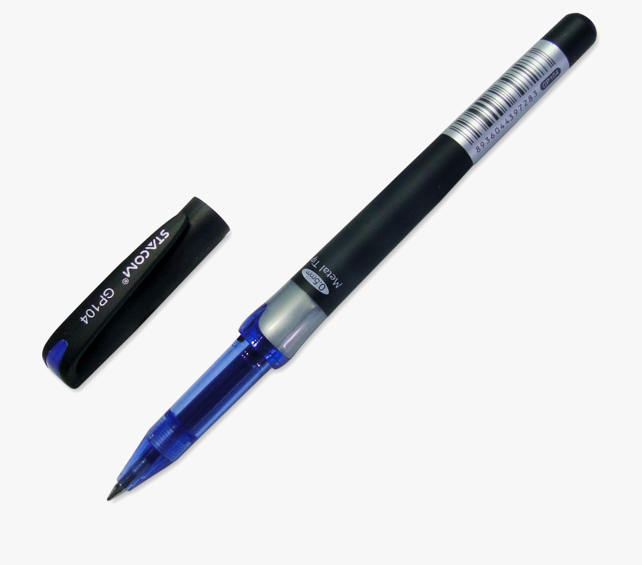 Bút Bi Mực Gel Dạng Nắp Đậy STACOM Ngòi 0.5mm