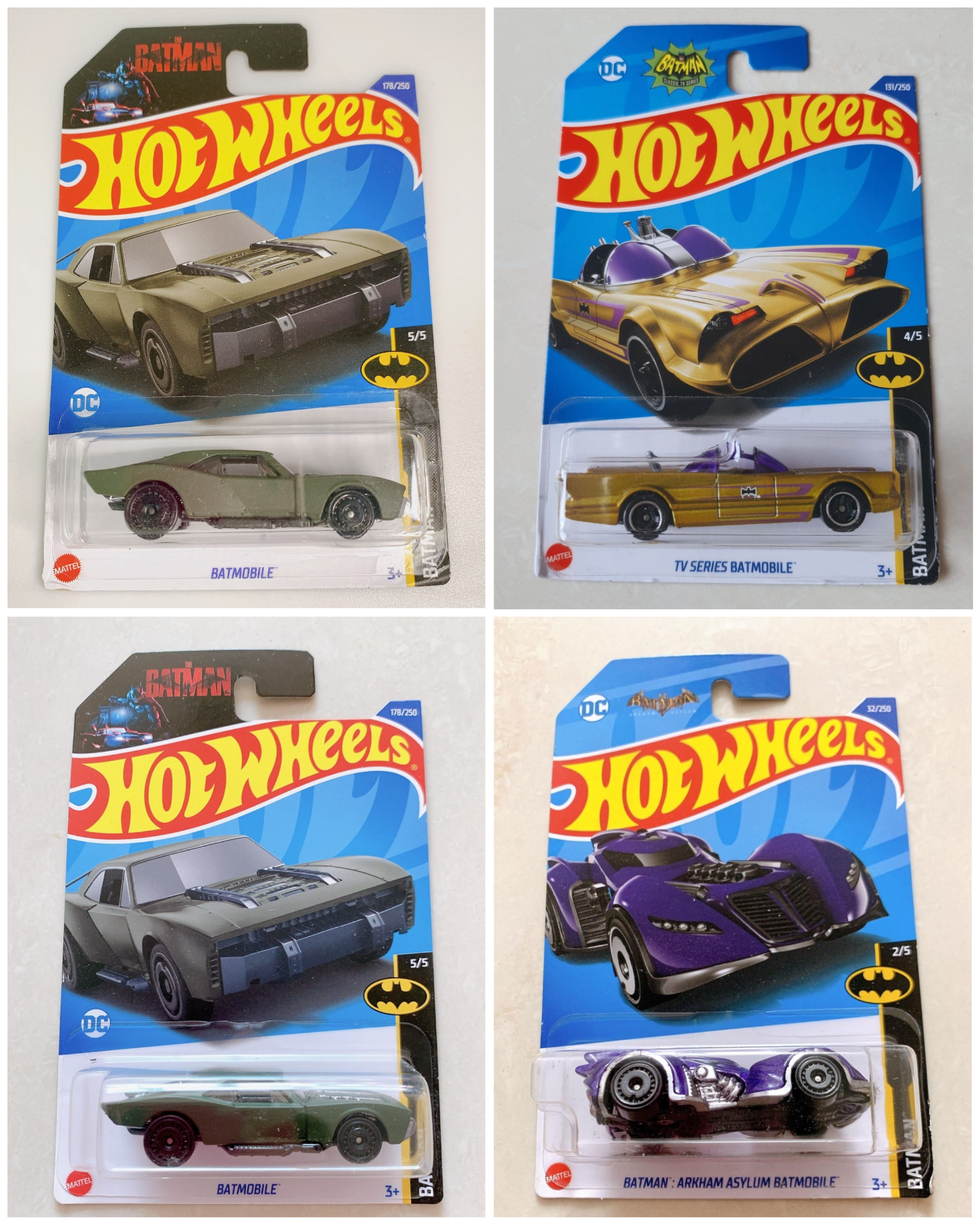 Xe Mô Hình Chính Hãng HotWheels - Xe batman, batmobile 