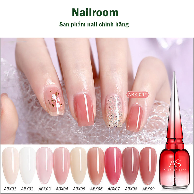 Sơn móng tay gel UV, sơn gel thạch AS mã ABX 15ml chính hãng