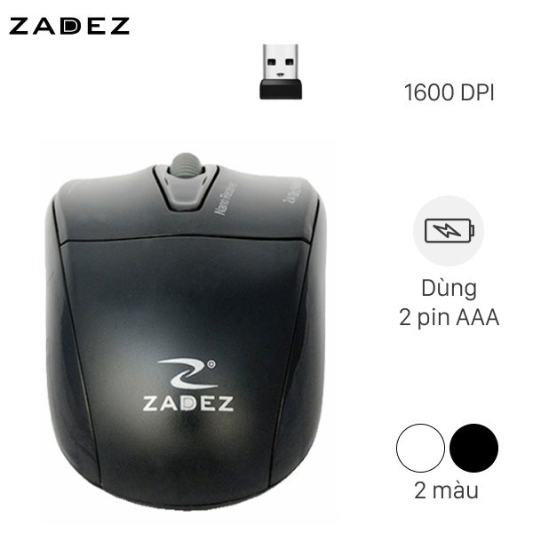 Chuột không dây zadez m356 đen hàng giá rẻ mới 98-99% chính hãng 100% bảo hành 12 tháng