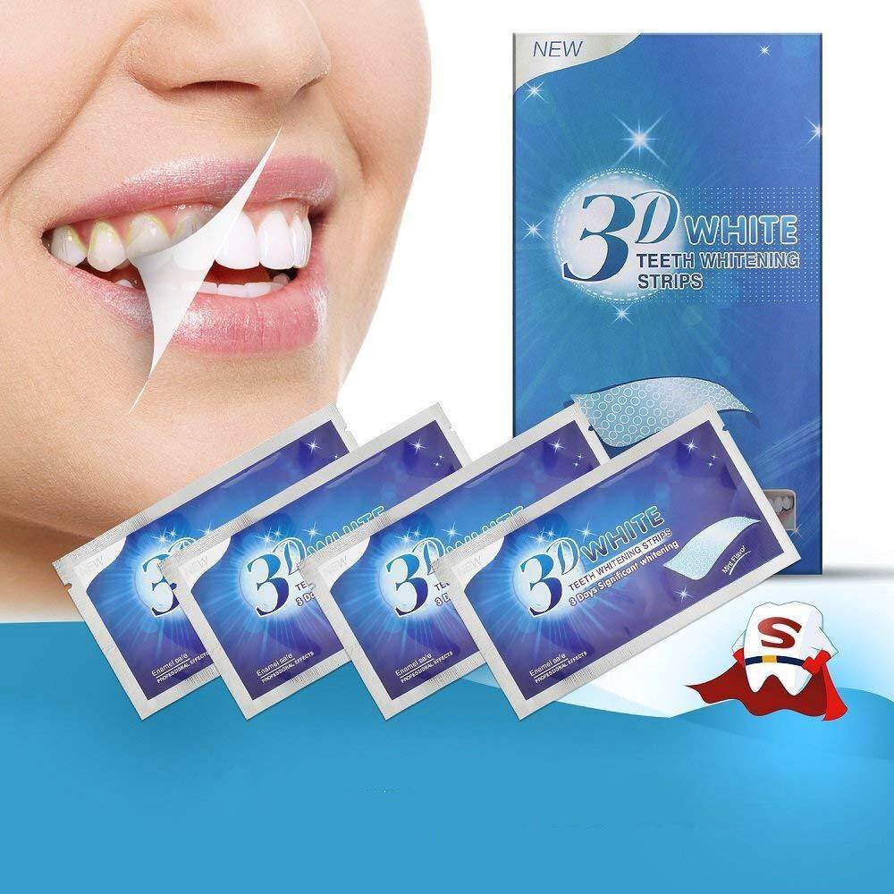 Miếng dán trắng răng 3d 5d white teeth whitening strip gd0691