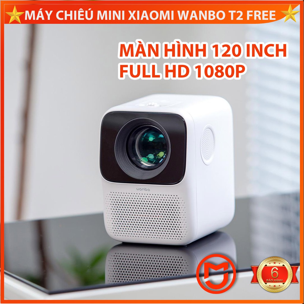 [Trả góp 0%][CHÍNH HÃNG] Máy chiếu mini Wanbo T2 Max . Full HD 1080p .120 inch